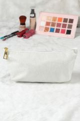 Beyaz Simli Makyaj Çantası