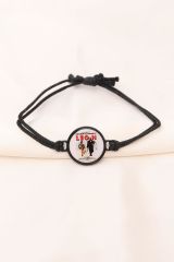 Ayarlanabilir Leon Resimli İpli Bileklik